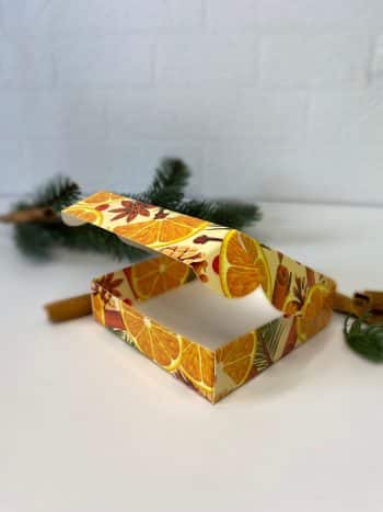 Коробка под печенье/пряник/мармелад/пончик Апельсиновая вечеринка, 115*115*30 мм — изображение 3